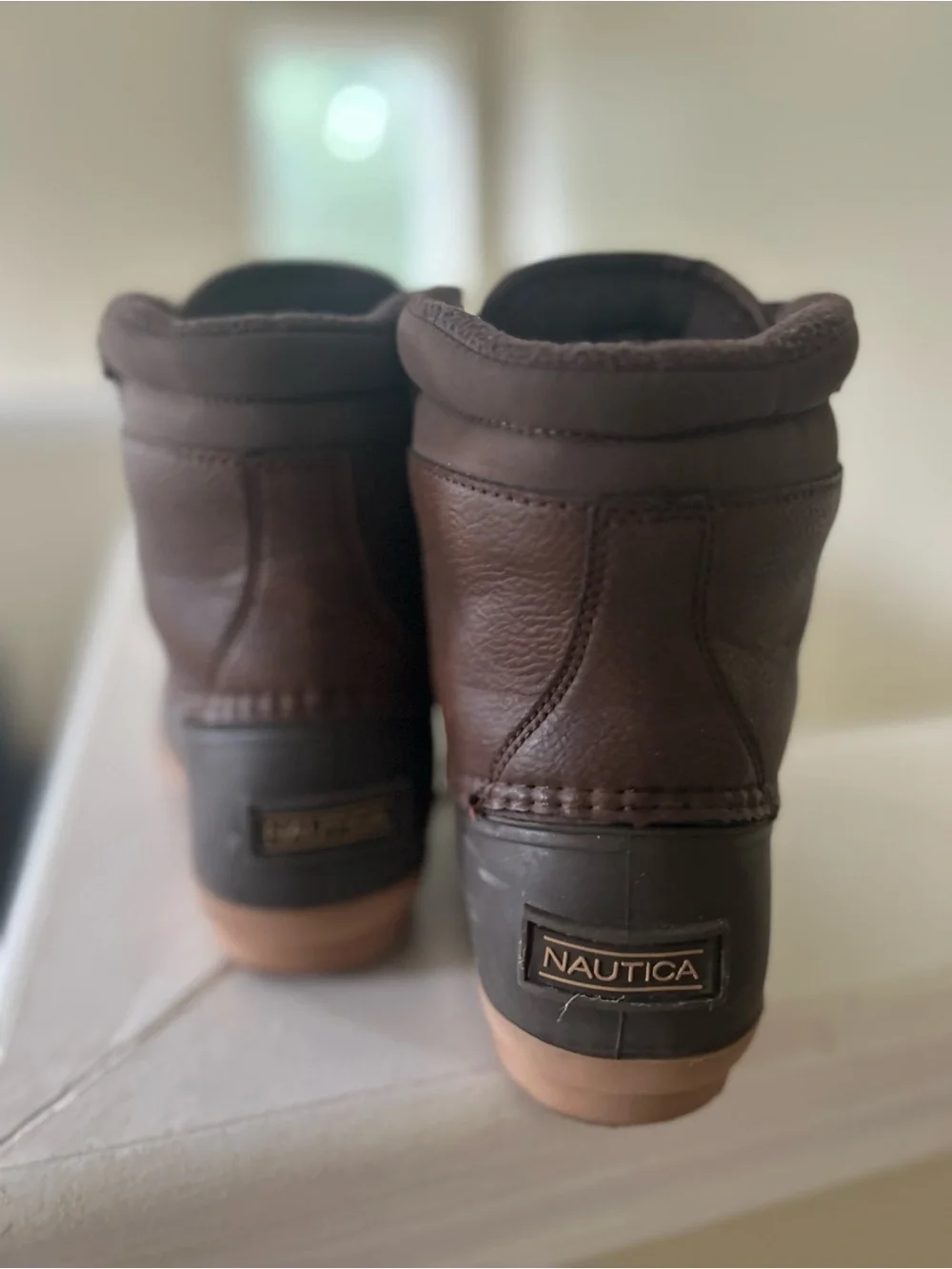 Nautica Channing Brown & Tan Waterproof Duck Boots